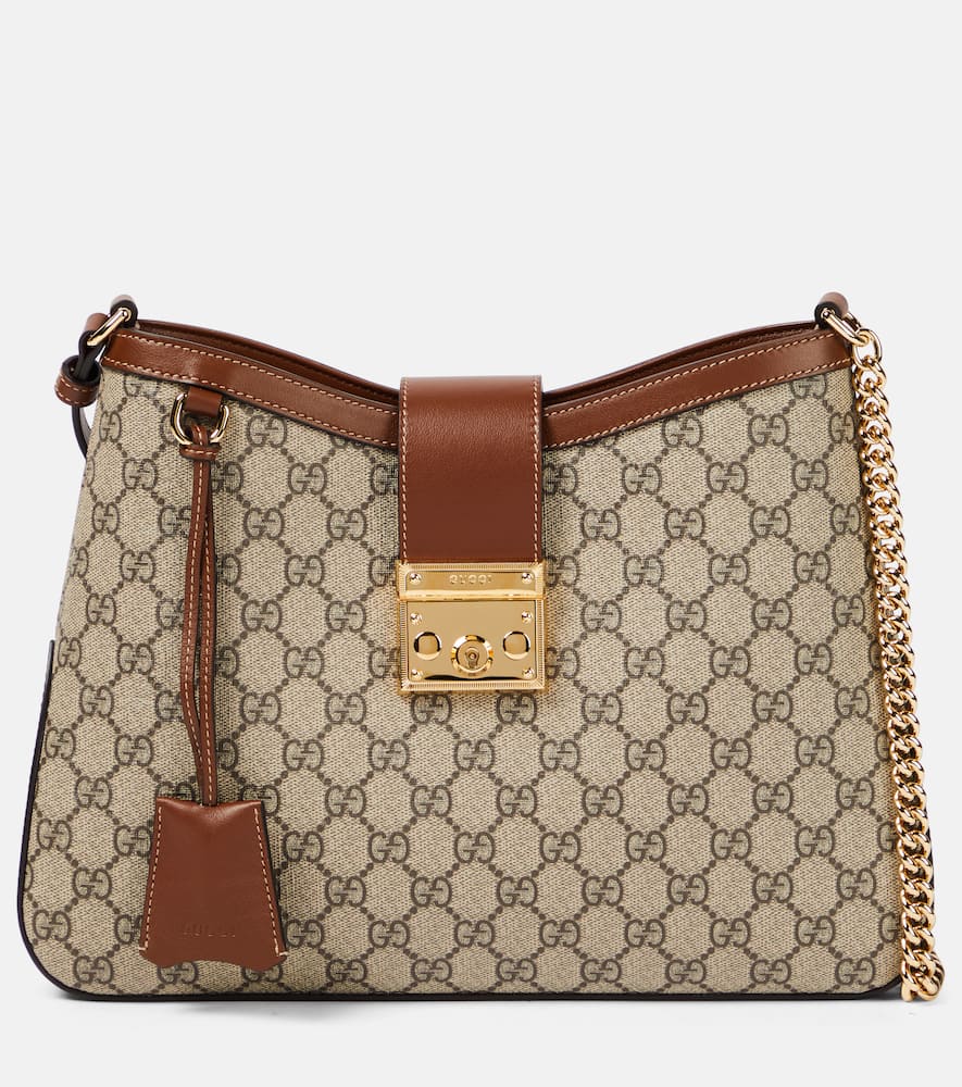 Gucci Padlock Medium GG Canvas shoulder bag. Shop Gucci Shoulder Bags for women now.