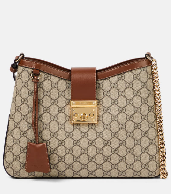 Gucci Padlock Medium GG Canvas shoulder bag. Shop Gucci Shoulder Bags for women now.