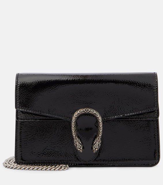 Gucci Dionysus Small patent leather crossbody bag. Shop Gucci Clutches for women now.