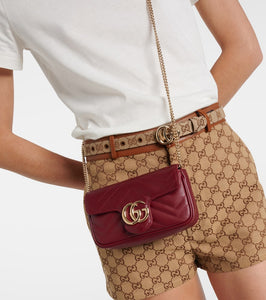 Gucci GG Marmont Super Mini leather shoulder bag