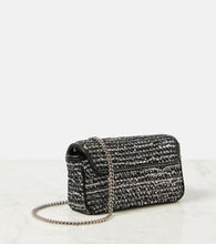 Gucci GG Marmont Mini embellished tweed shoulder bag