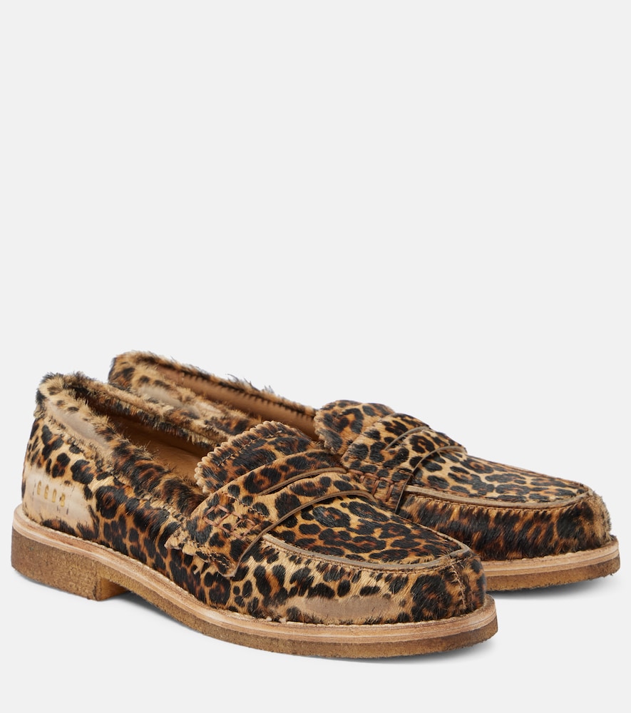 Golden Goose Jerry calf hair penny loafers - Golden Goose Jerry 小牛毛便士乐福鞋