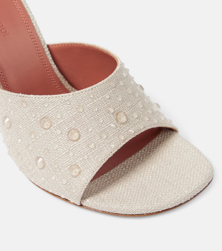 Amina Muaddi Brigitte Slipper 95 mules