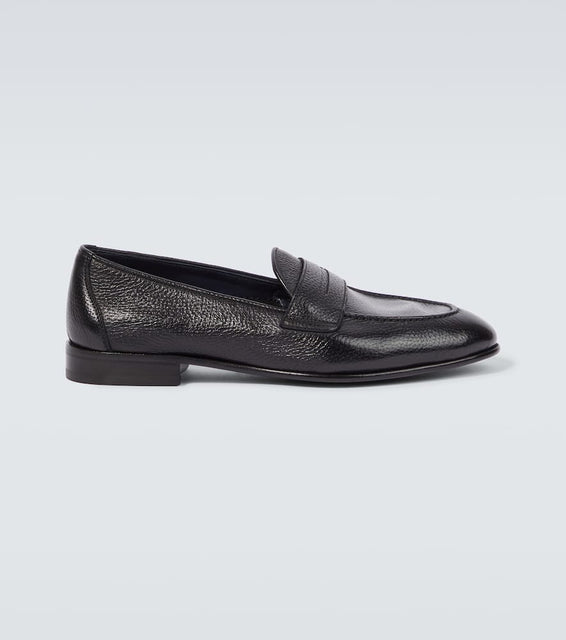 Brioni Appia penny leather loafers