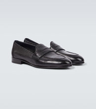 Brioni Appia penny leather loafers