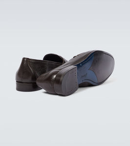Brioni Grained leather loafers
