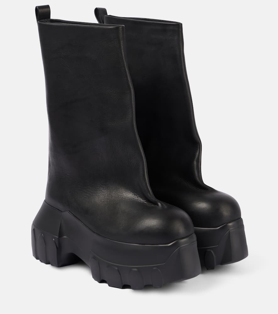 Rick Owens Mega Tractor leather ankle boots