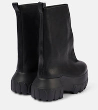 Rick Owens Mega Tractor leather ankle boots