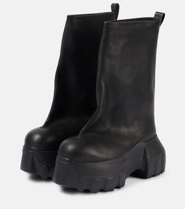 Rick Owens Mega Tractor leather ankle boots