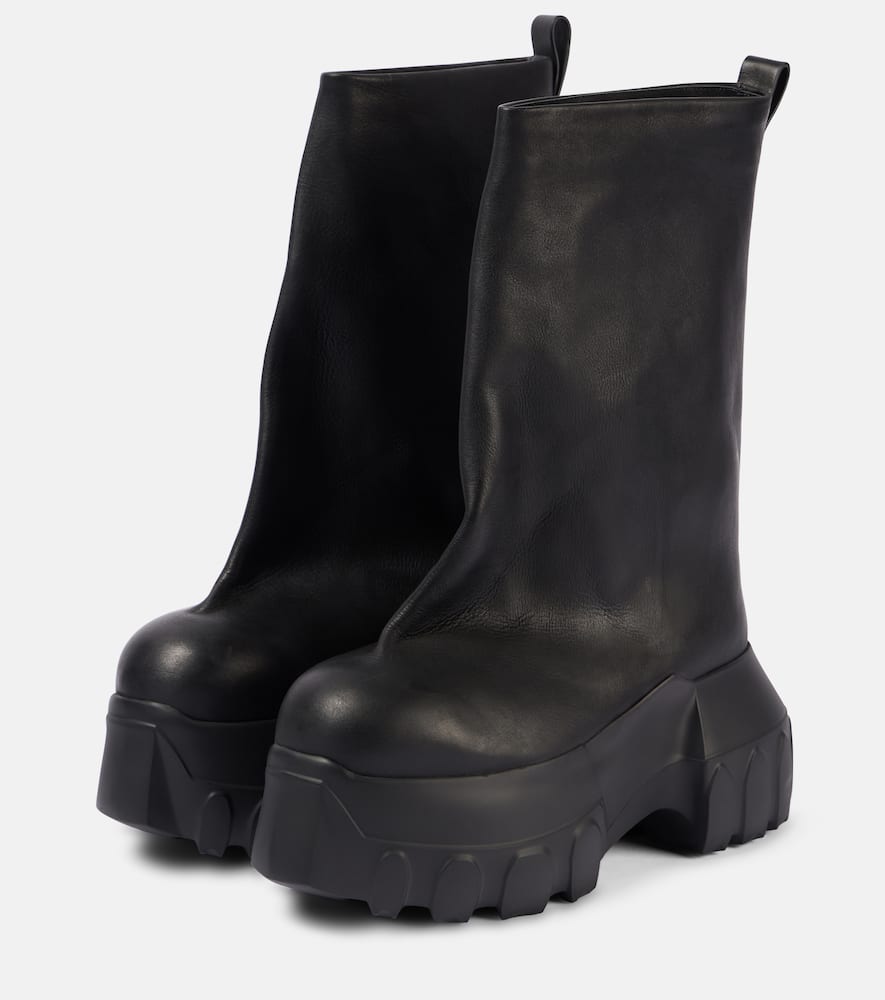 Rick Owens Mega Tractor leather ankle boots