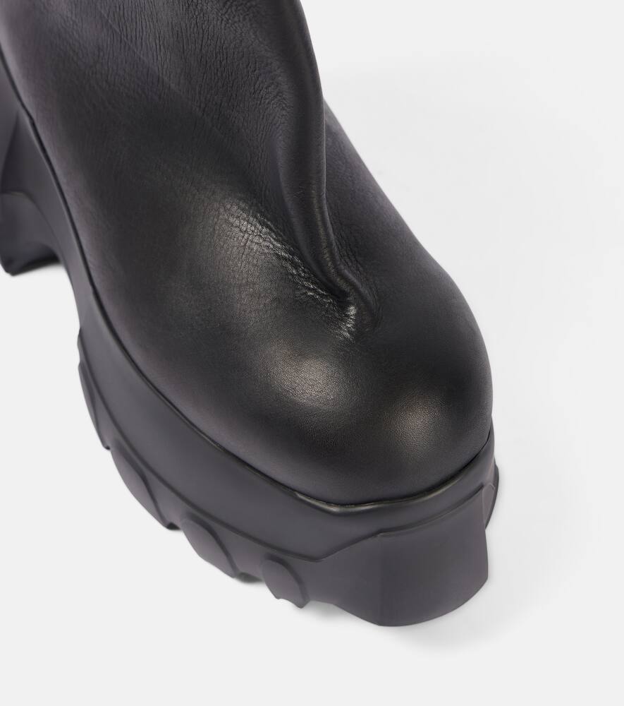 Rick Owens Mega Tractor leather ankle boots