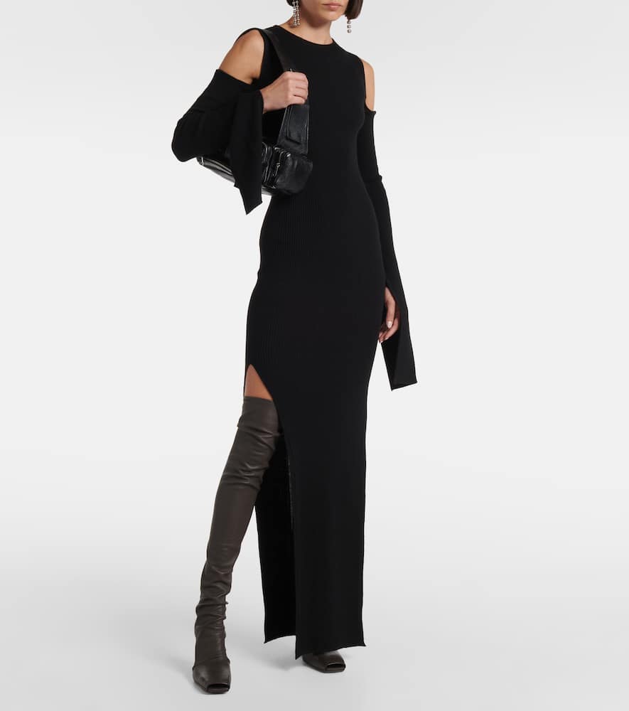 Rick Owens Cantilever leather over-the-knee boots