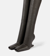 Rick Owens Cantilever leather over-the-knee boots