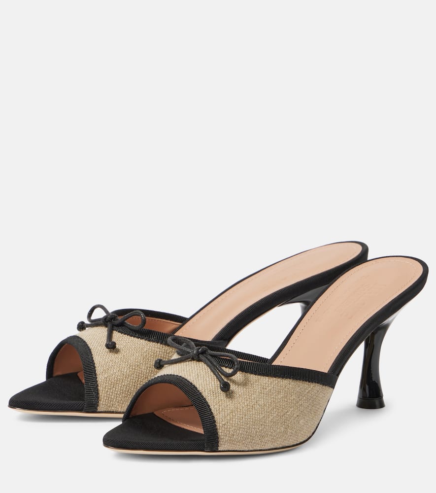 Malone Souliers x Tabitha Simmons 70 leather-trimmed mules