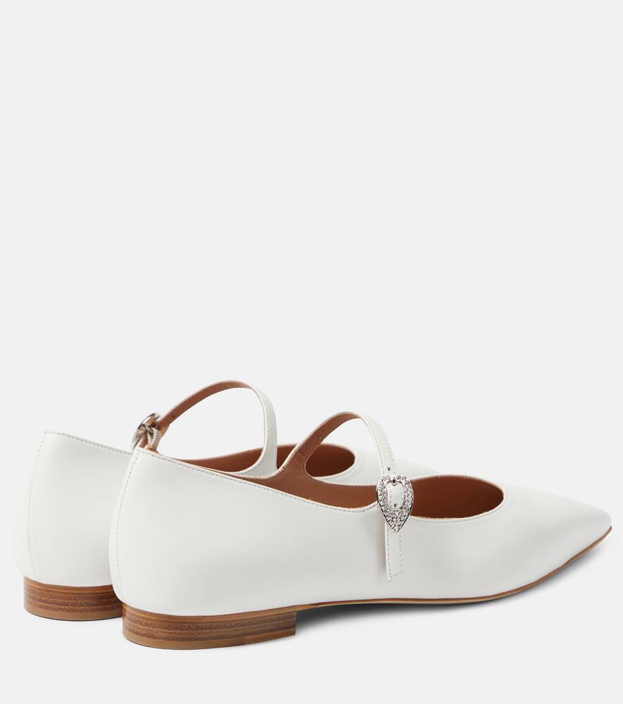 Malone Souliers x Tabitha Simmons Kate leather ballet flats