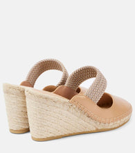 Malone Souliers Siena 70 leather espadrille wedges