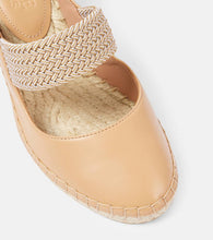 Malone Souliers Siena 70 leather espadrille wedges