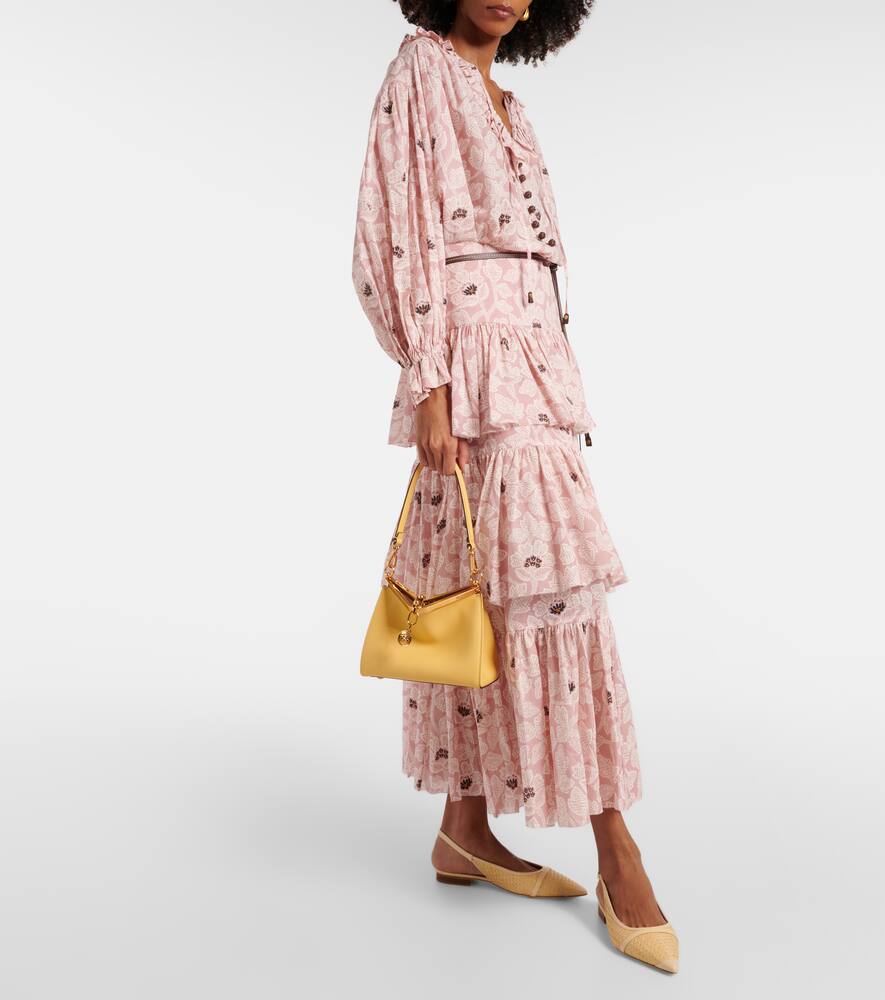 Malone Souliers Jama raffia slingback ballet flats