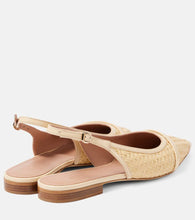 Malone Souliers Jama raffia slingback ballet flats