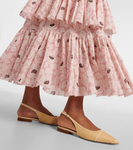 Malone Souliers Jama raffia slingback ballet flats