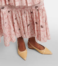 Malone Souliers Jama raffia slingback ballet flats