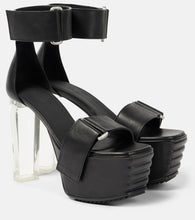 Rick Owens Leather platform sandals