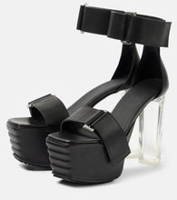 Rick Owens Leather platform sandals
