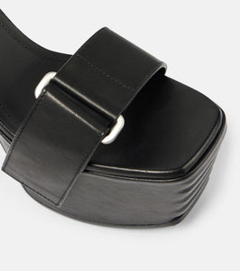 Rick Owens Leather platform sandals