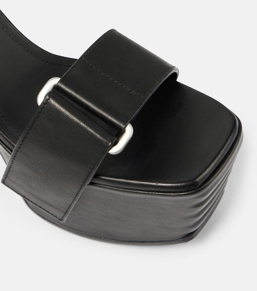 Rick Owens Leather platform sandals