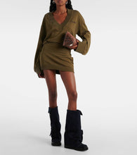 The Attico Robin denim combat boots