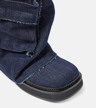 The Attico Robin denim combat boots