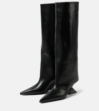 The Attico Cheope leather knee-high boots
