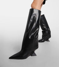 The Attico Cheope leather knee-high boots