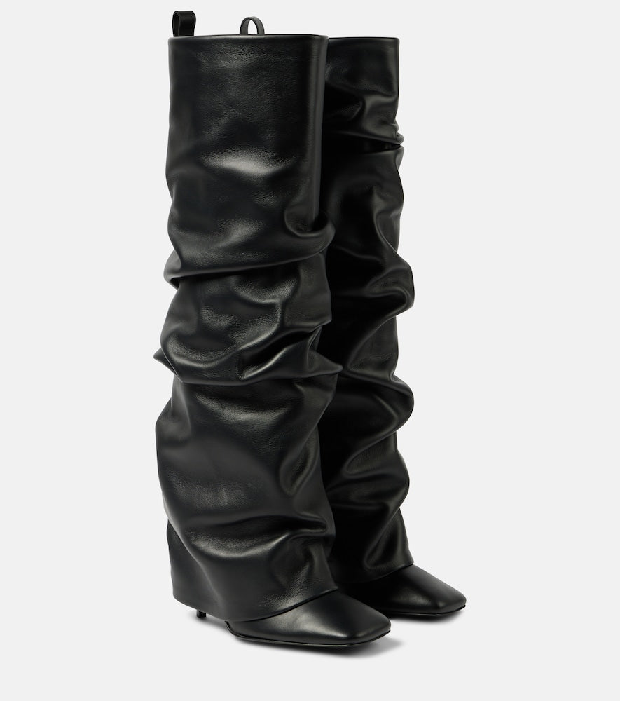 The Attico Rea leather knee-high boots - Attico Rea 皮革过膝长靴