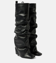 The Attico Rea leather knee-high boots - Attico Rea 皮革过膝长靴
