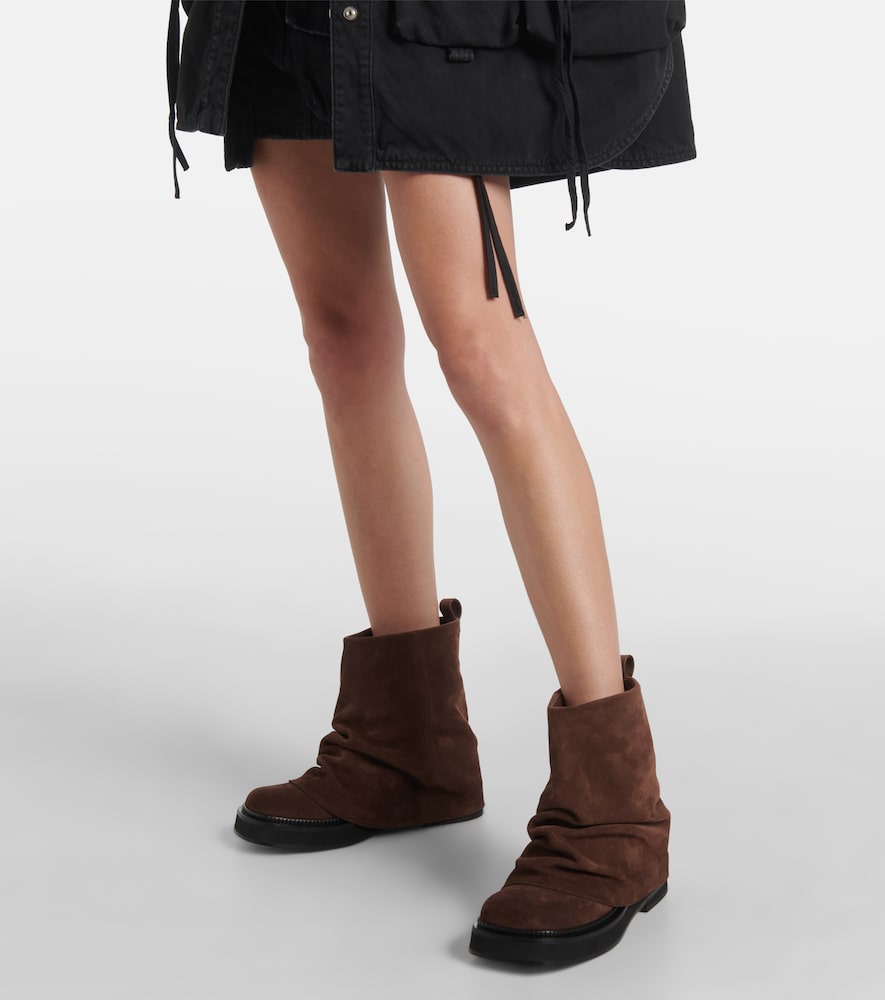 The Attico Mini Robin suede ankle boots