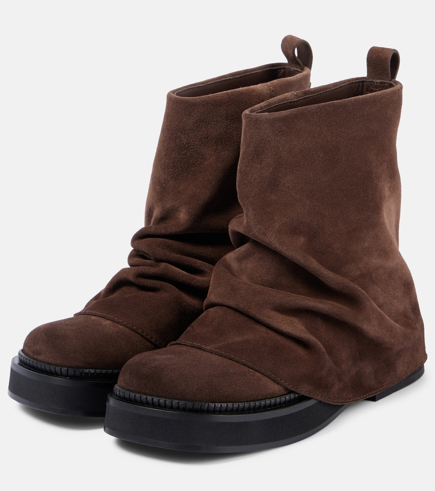 The Attico Mini Robin suede ankle boots