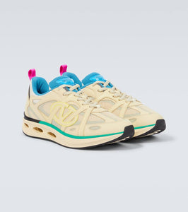 Valentino Garavani VLogo Easyjog leather-trimmed sneakers