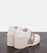 Valentino Garavani Open Disco leather wedge sneakers