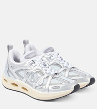 Valentino Garavani VLogo Easyjog leather-trimmed sneakers - Valentino Garavani VLogo Easyjog 皮革边饰运动鞋