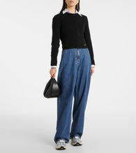 Valentino Garavani VLogo Easyjog leather-trimmed sneakers