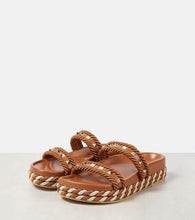 Valentino Garavani Rockstud leather espadrille sandals