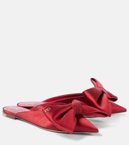 Valentino Garavani Bow-detail 05 satin mules