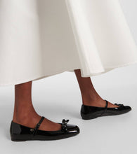Valentino Garavani Romance Bow patent leather Mary Jane flats