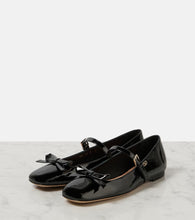 Valentino Garavani Romance Bow patent leather Mary Jane flats