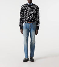Gucci Horsebit GG-embossed leather loafers