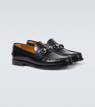 Gucci Horsebit GG-embossed leather loafers
