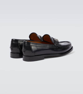 Gucci Horsebit GG-embossed leather loafers