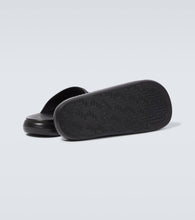 Gucci Web rubber slides