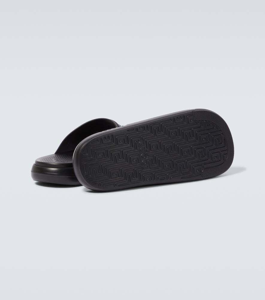 Gucci Web rubber slides